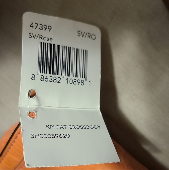 Coach Shiny Orange Leather Crossbody Bag - Picture 2 of 2